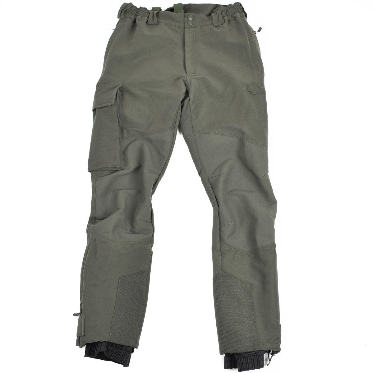 Genuine French army alpine O.D trousers with ankle protection and susp ...