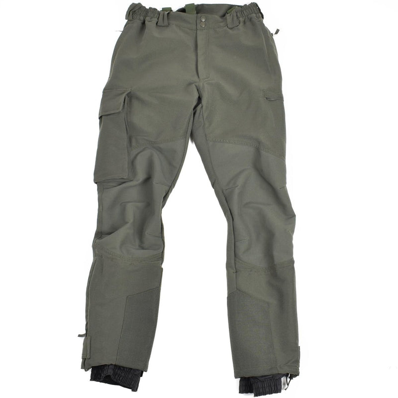 French army alpine original military pants reinforced knees cuffs protection suspenders pocket closures