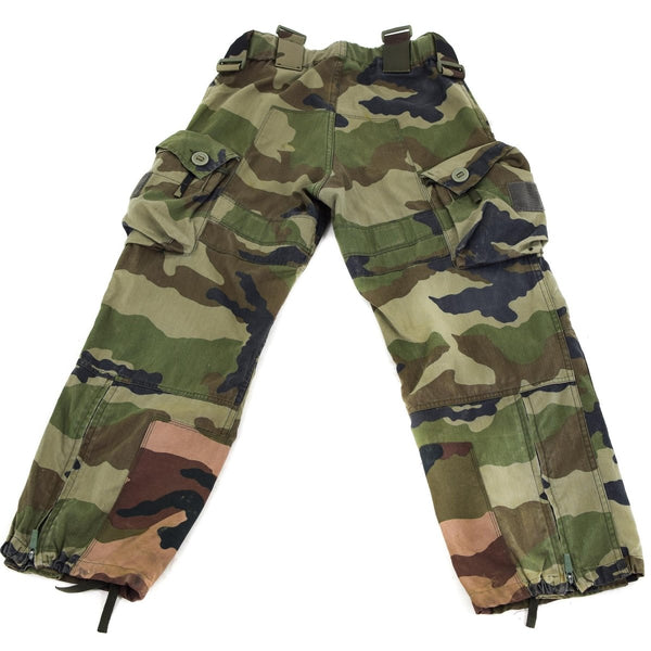 French army combat pants CCE camouflage adjustable waist and bottoms vintage