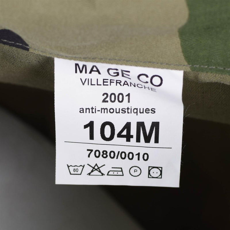 Genuine French army F2 combat jacket fatigue CE camo military-issue