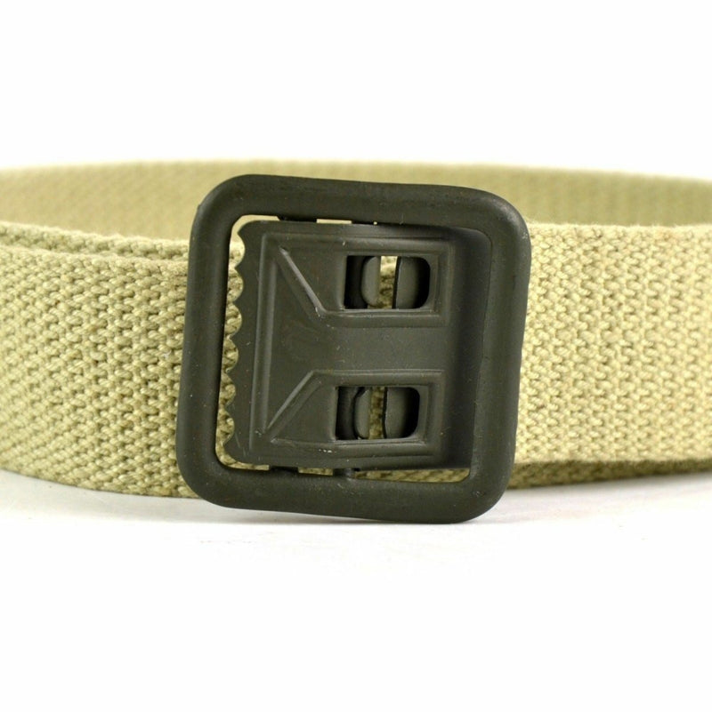 Belt webbing khaki French military canvas khaki unisex durable formal belt vintage