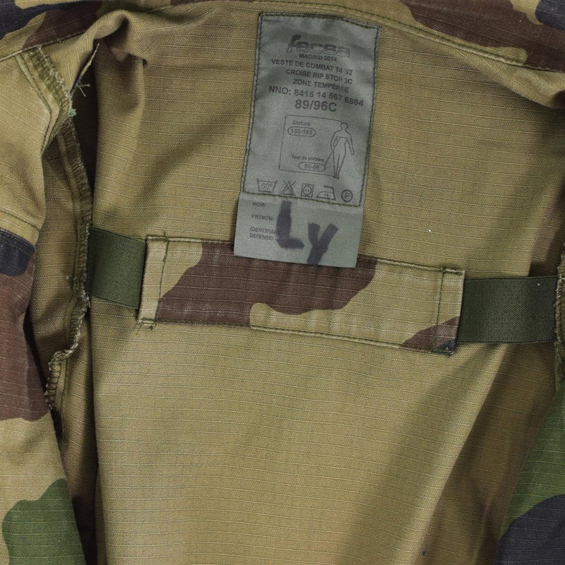 Genuine French army Smock jacket CCE camo military combat parka Sateen Felin T4