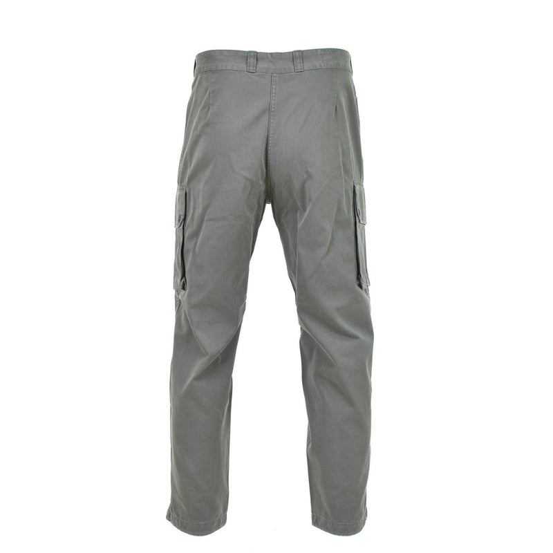Genuine French Military air forces pants gray reinforced work cargo tr ...