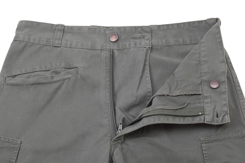 Air forces gray reinforced original French military pants zipper snap button closure belt loops