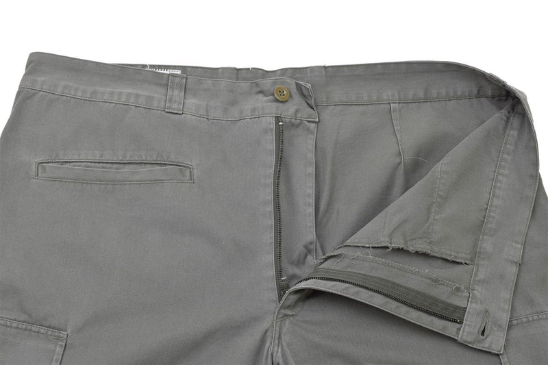 Air forces gray reinforced original French military pants zipper snap button closure