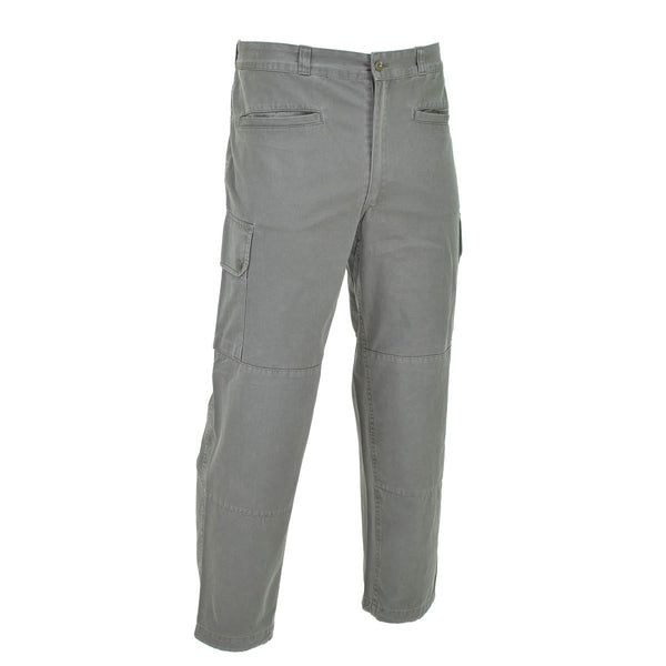 Air forces gray reinforced original French military pants cargo front side pockets style reinforced knees trousers
