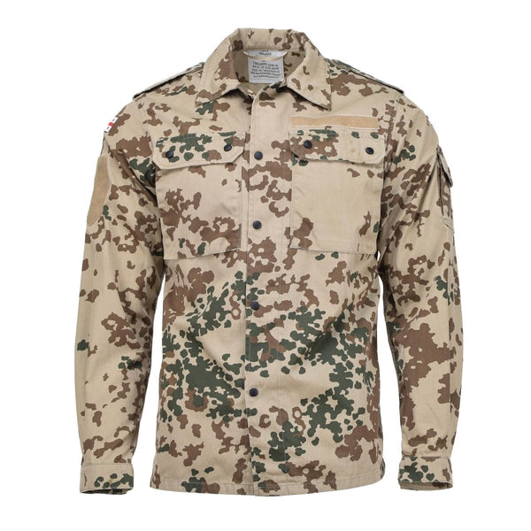 Field blouse tactical original Georgian military tropentarn camouflage all seasons breathable lightweight chest pockets shirt