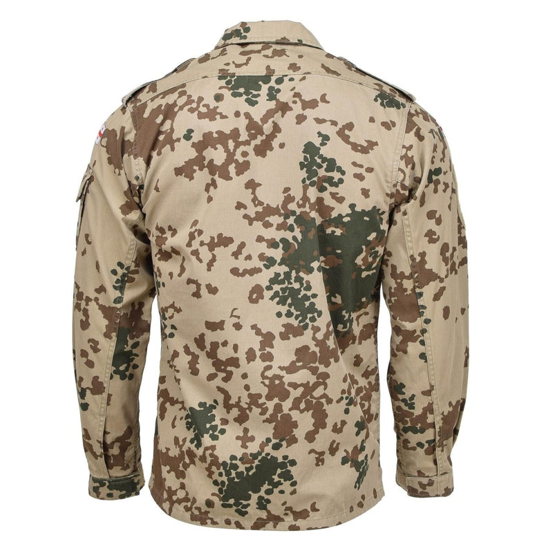 Field blouse tactical original Georgian military tropentarn camouflage long sleeve all seasons chest pockets collared neck