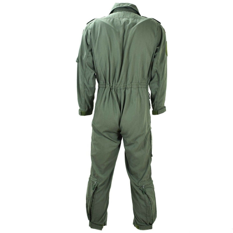 Coverall original German army flame resistant zipped pockets pilot flight suit green