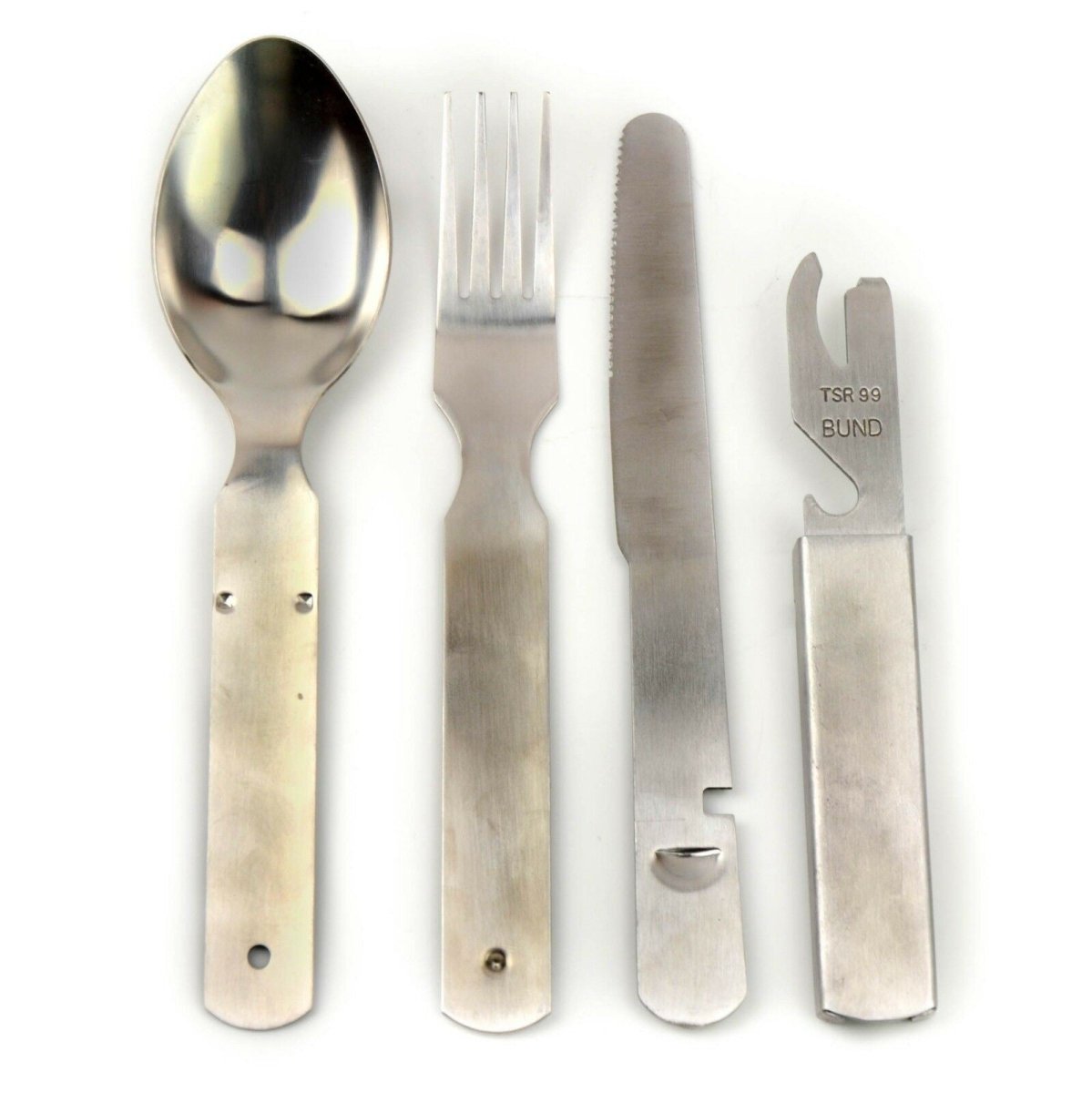 Original Hungarian army cutlery set 4 pieces. Eating utensils