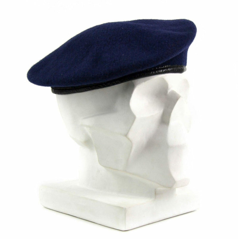 Beret original German army dark blue command cap wool all seasons hat