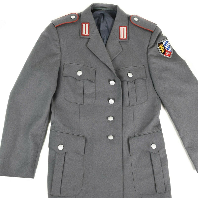 Dress jacket original German army wool gray formal uniform formal jacket vintage vintage silver tone buttons