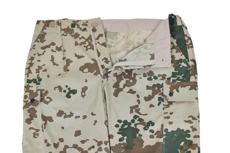 Field combat desert camo original German army issue BW zipper closure belt loops lightweight trousers
