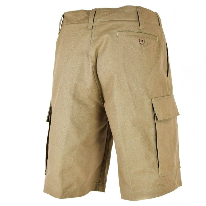German army issue moleskin fabric shorts Durable cargo summer khaki beige