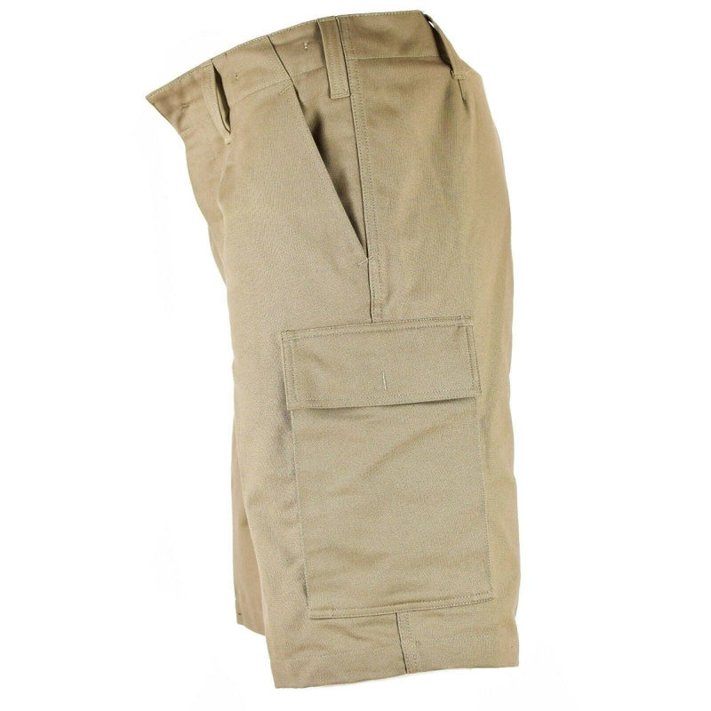 Summer cargo original German cargo shorts moleskin khaki beige cargo pockets wide belt loops