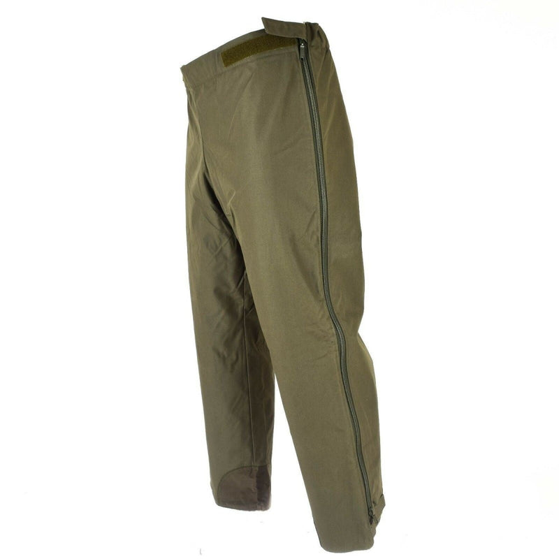 genuine german army od olive winter pants military waterproof over trousers