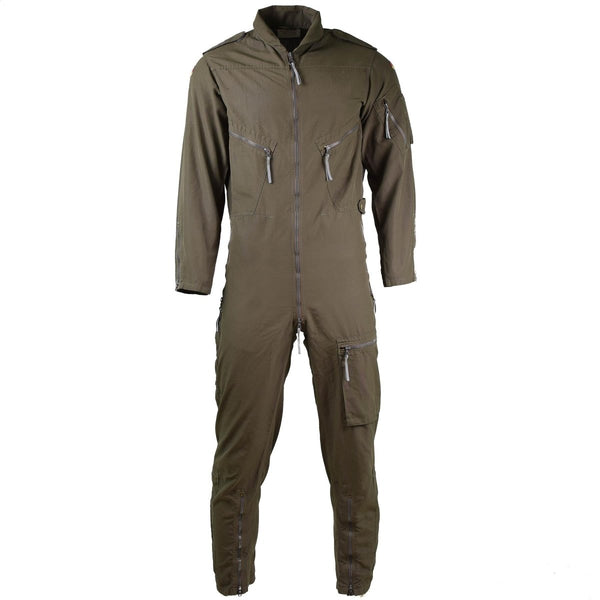 Coverall original German army olive suit combat tanker aramid heat resistand zipped pockets adjustable waist jumpsuit