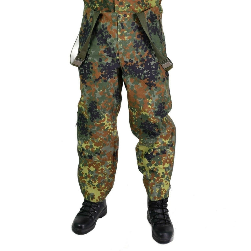 Gore-Tex original German pants flecktarn camouflage pants overall rain pants waterproof regular fit trousers