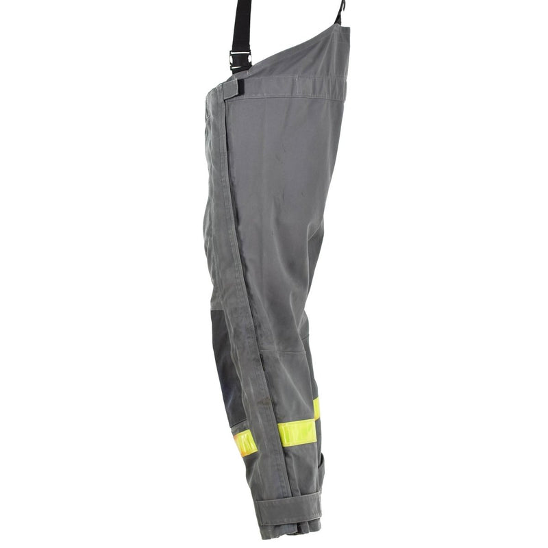Work pants original German army gray protection pants heat resistant aramid bib and braces trousers