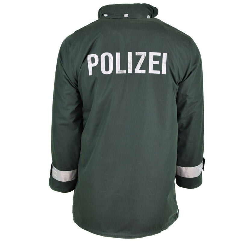 Genuine German police jacket GoreTex green waterproof BGS parka Border Guard