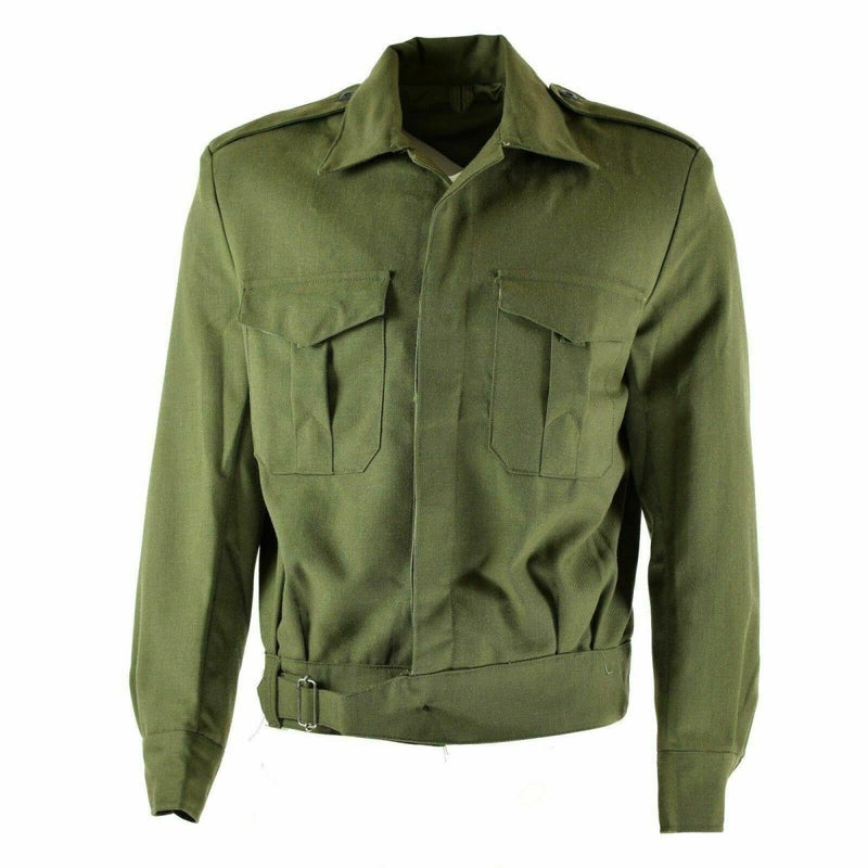 Blouse jacket Greek army Field olive Ike gabardine wool blaze all seasons chest pockets  vintage jacket