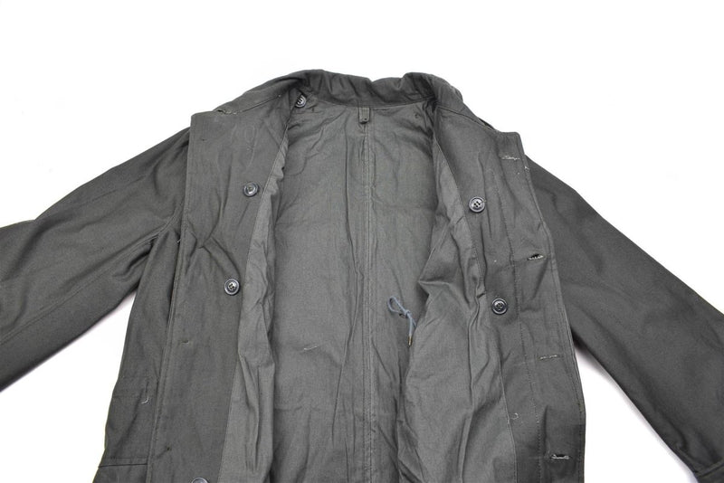 Greek Army M65 unlined jacket grey work uniform military surplus vintage jacket