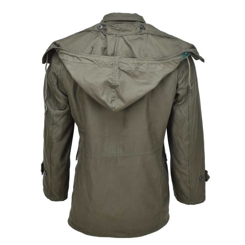 Genuine Greek military M65 field jacket US type olive army uniform surplus hooded