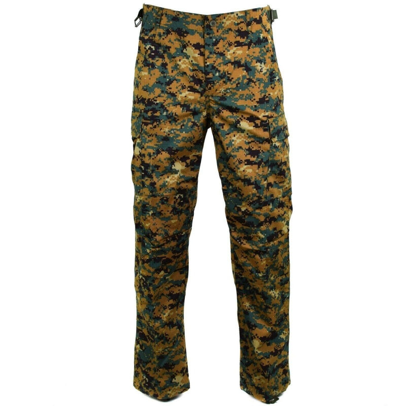 Army pants original Guinee Bissau ripstop savana camouflage reinforced knees adjustable waist and bottoms cargo slash pockets