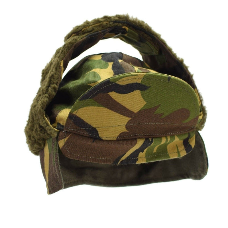 Winter hat original Holland Dutch army camouflage ear flaps vintage cap