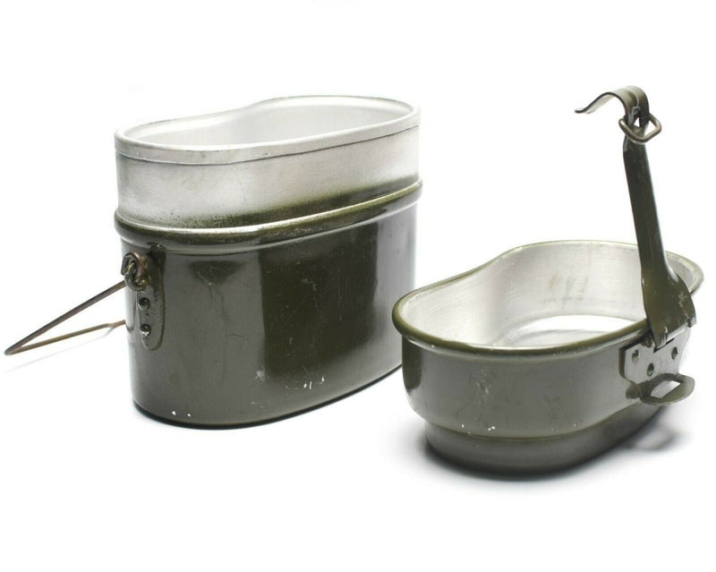Genuine Hungarian Army mess kit aluminium military bowler pot 2pcs pot and lid set