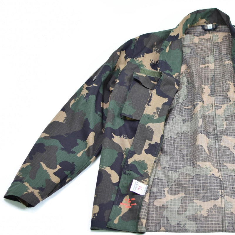 Genuine Hungarian army shirt m90 4 color camouflage  long sleeve durable ripstop material military jacket