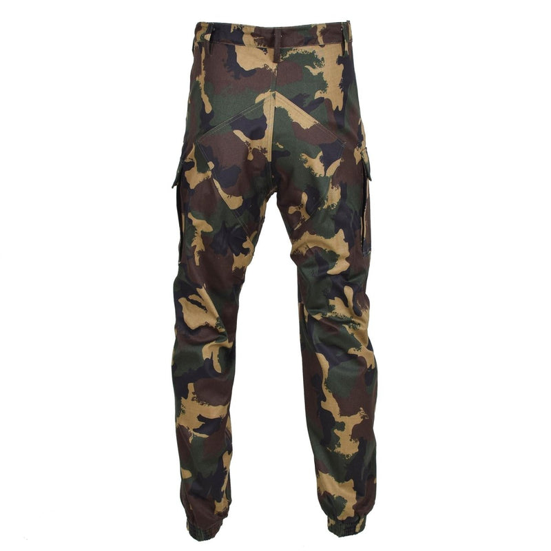 Combat field original Hungarian army troops pants M1990 woodland camouflage all seasons trousers reinforced seat