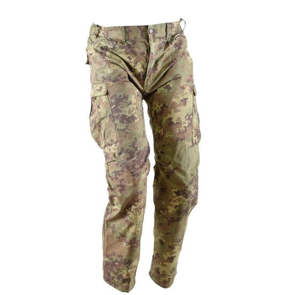 Italian field army desert vegetato camo ripstop pants combat field trousers all seasons reinforced knees cargo style trousers