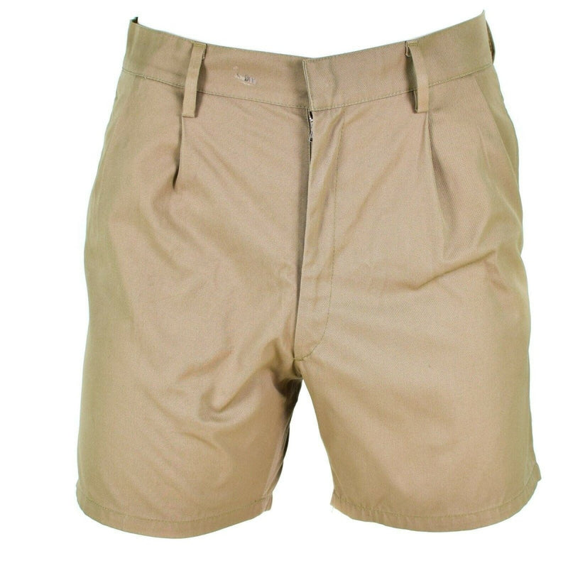 Italian army khaki chino shorts combat field Bermuda classic lightweight vintage shorts