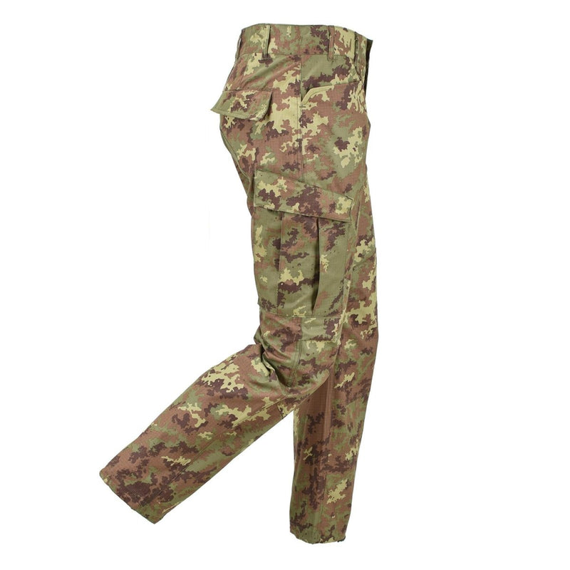 Cargo pants original Italian military combat fields troops ripstop BDE vegetato trousers