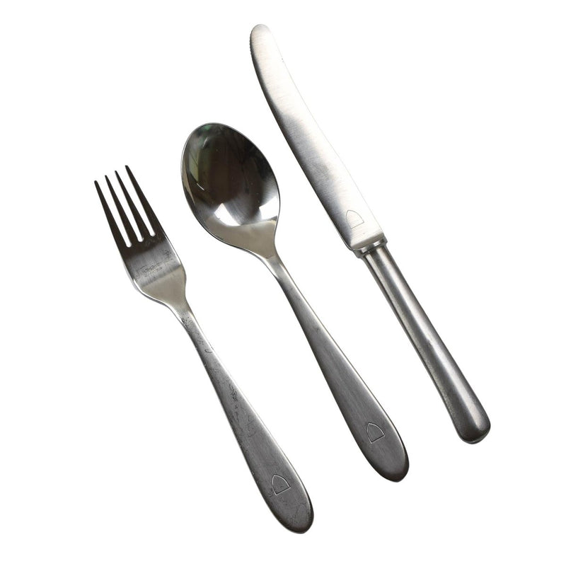 Original Norwegian army Cutlery stainless steel eating utensils spoon fork knife camping