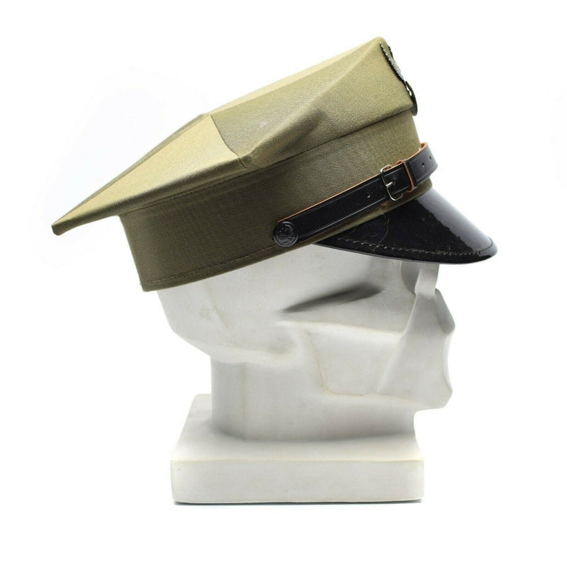 Genuine Polish military visor hat Poland army officer peaked cap Olive