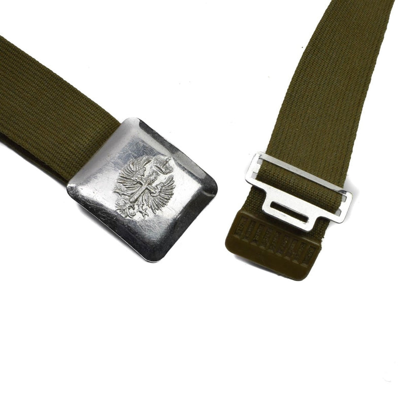 Spanish army belt vintage metal buckle belt military issue