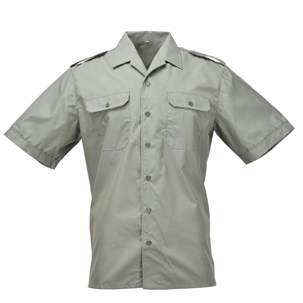 Formal short sleeve original Spanish navy Armada shirts marines olive chest pockets classic shirts