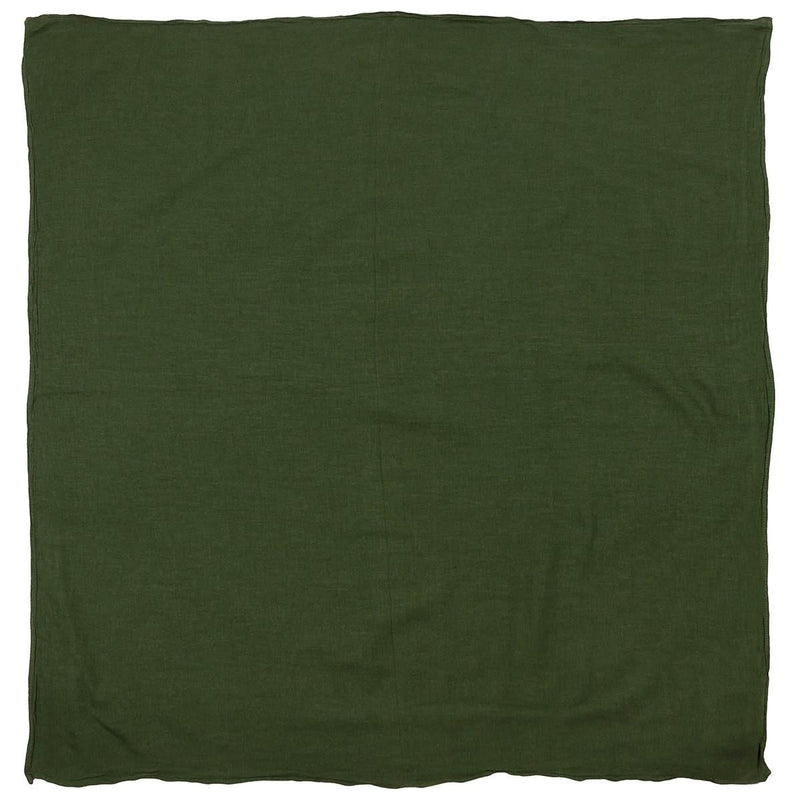 Vintage Swedish military bandana scarf 80x80cm green lightweight breathable winter