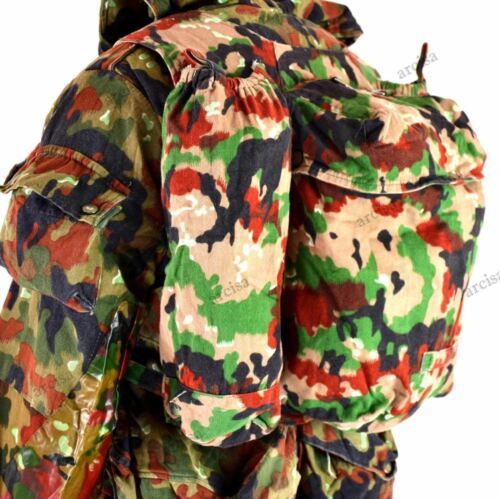 Swiss army backpack. Switzerland Alpenflage Camouflage sniper rucksack vintage