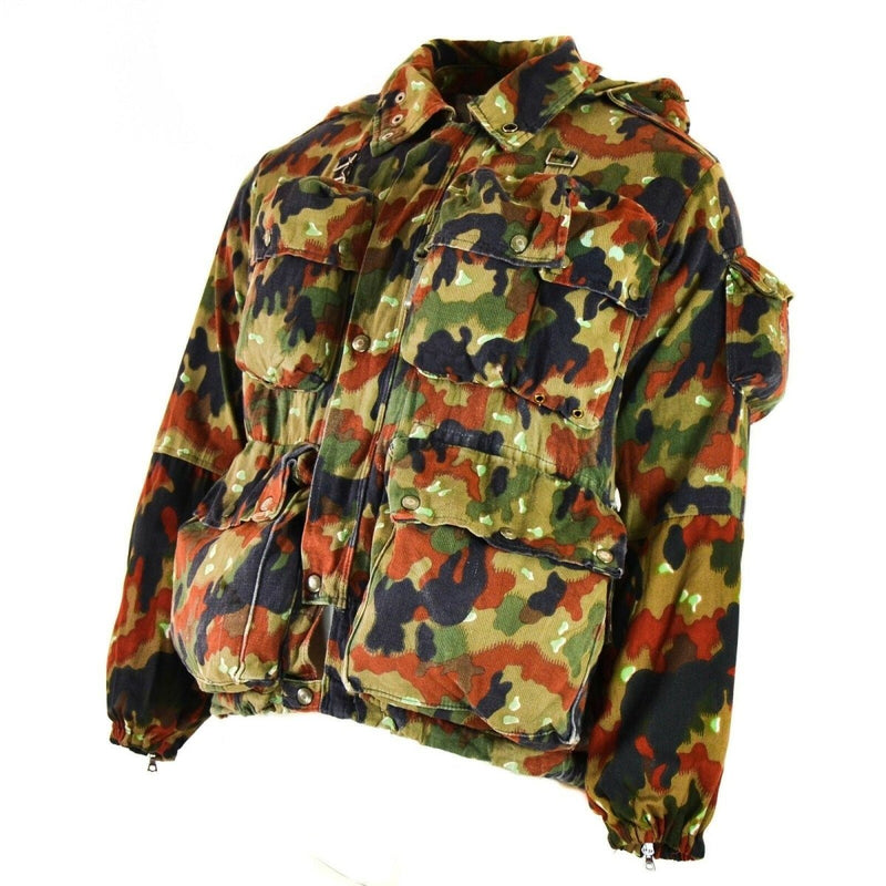 Genuine Swiss army jacket M70 Alpenflage Camo sniper combat hooded parka