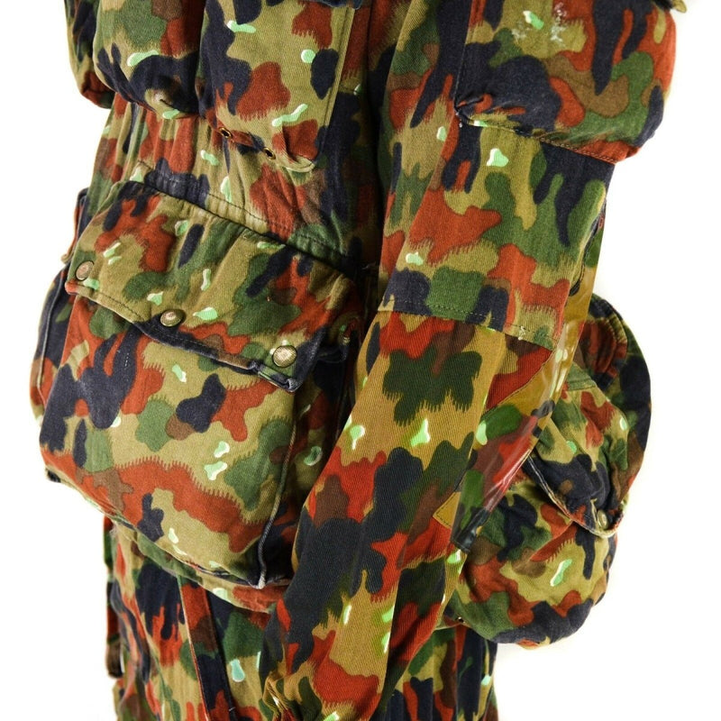 Vintage sniper original Swiss army jacket M70 Alpenflage camouflage combat hooded winter parka