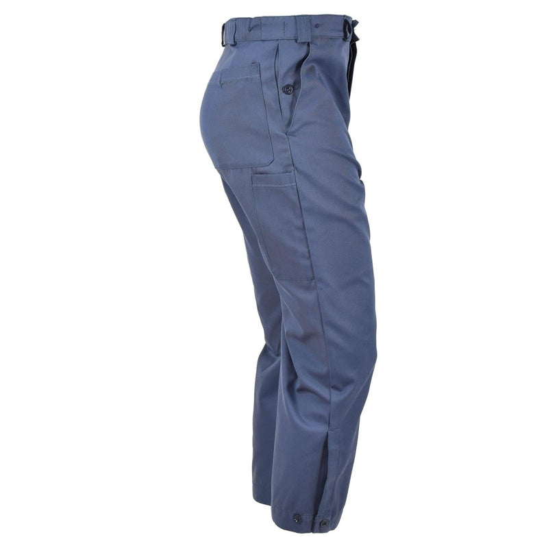 Civil defense Original Swiss army blue pants combat two slash pockets casual trousers