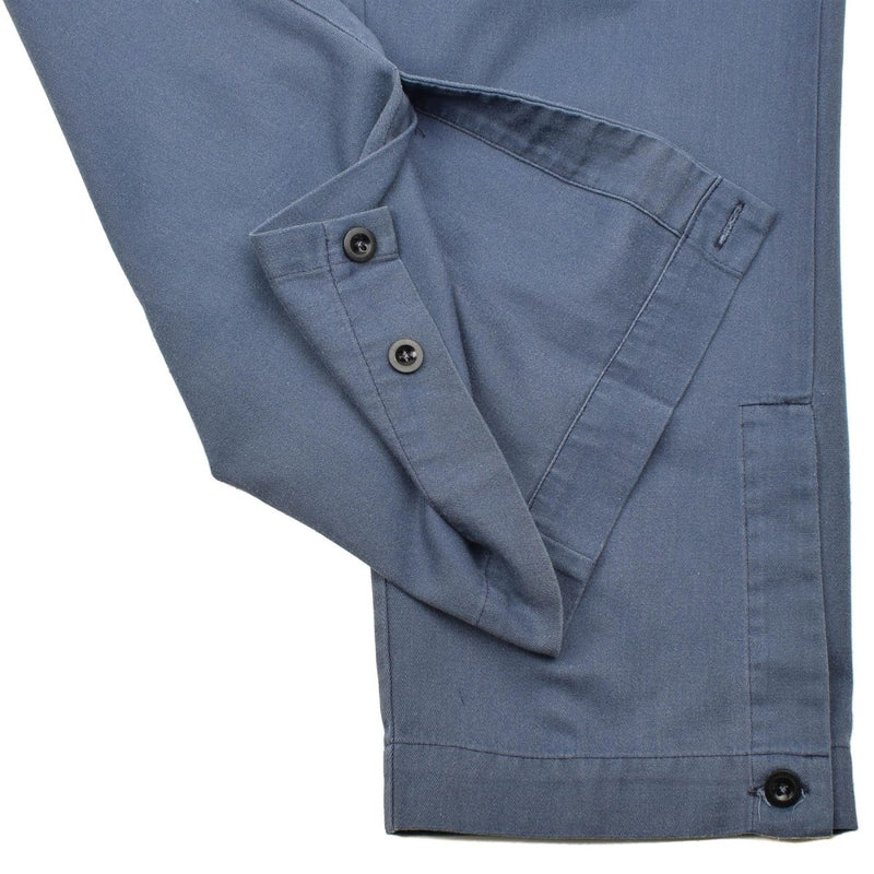 Civil defense Original Swiss army blue pants combat adjustable buttoned ankles