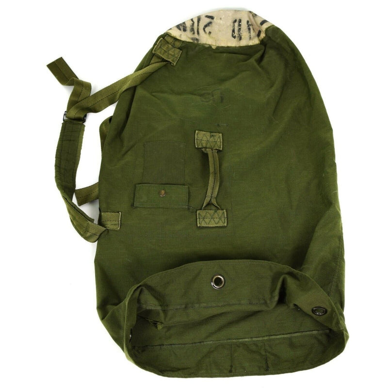 Genuine US Army Duffel Bag Large Military Olive Green Sack Canvas sea sack pack