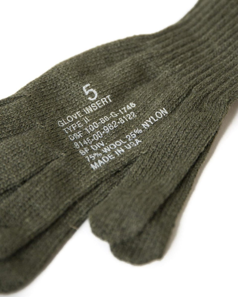 Genuine US army military glove insert Liners wool warmers Military Surplus