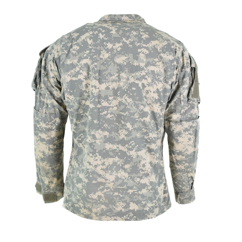 Original US army troops field jacket BDU digital ACU camo shirts reinforced elbows attachment plates