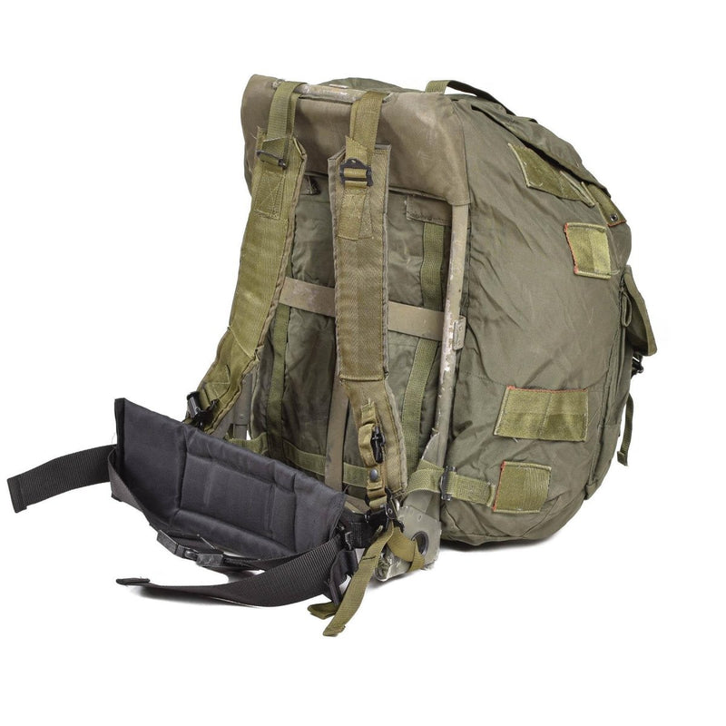 U.S. vintage military backpack ALICE type waterproof 50L camping daypack shoulder strap metal buckles adjustable waist belt
