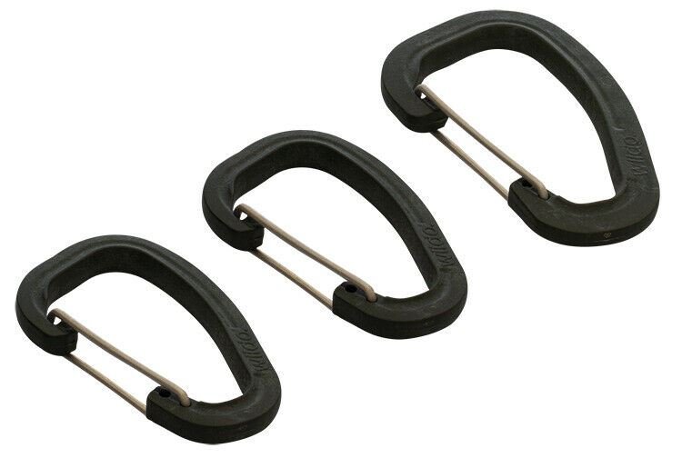 Genuine Wildo Accessory Carabiner Set OD 3pcs Lightweight sturdy clips black